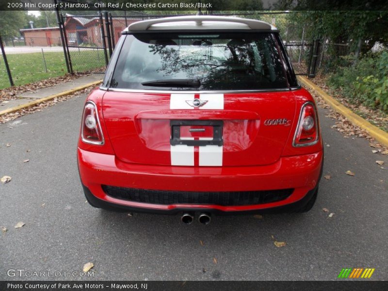 Chili Red / Checkered Carbon Black/Black 2009 Mini Cooper S Hardtop