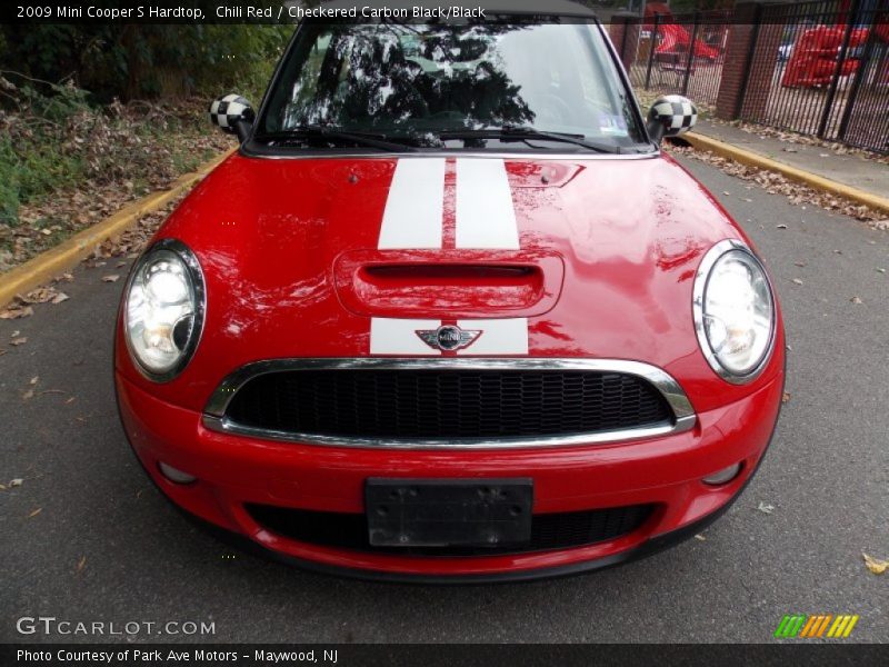 Chili Red / Checkered Carbon Black/Black 2009 Mini Cooper S Hardtop