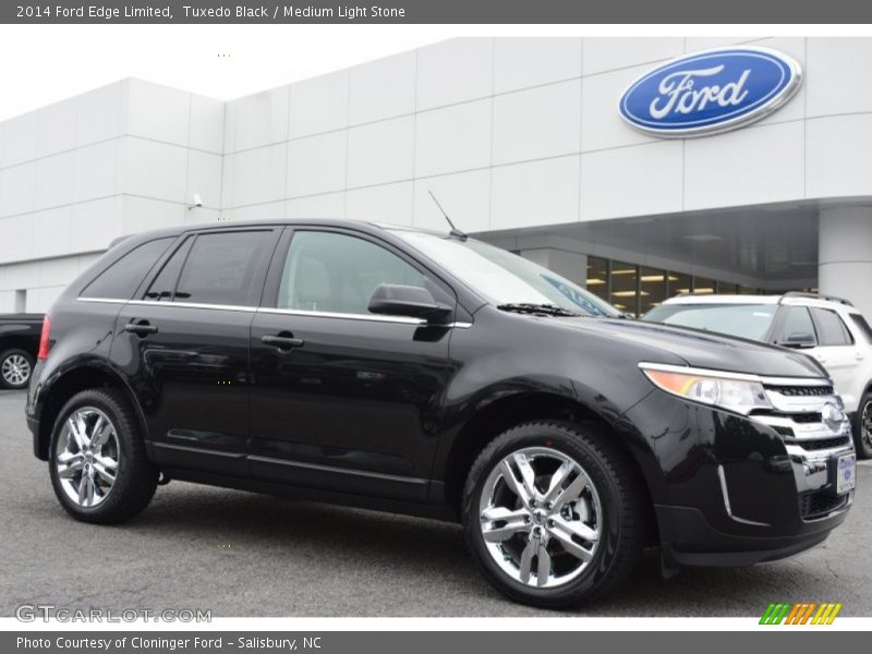 Tuxedo Black / Medium Light Stone 2014 Ford Edge Limited
