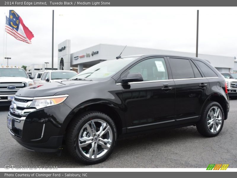 Tuxedo Black / Medium Light Stone 2014 Ford Edge Limited