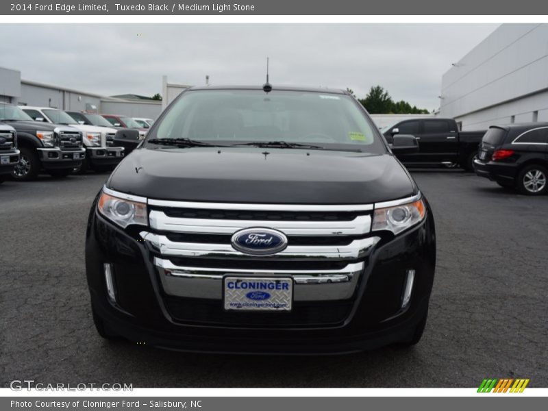 Tuxedo Black / Medium Light Stone 2014 Ford Edge Limited