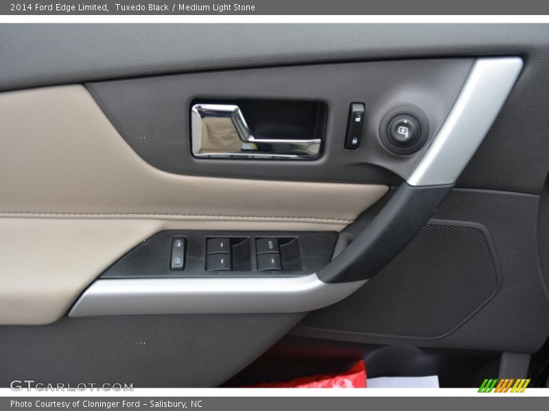 Tuxedo Black / Medium Light Stone 2014 Ford Edge Limited