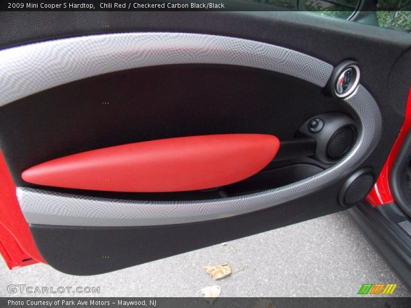Chili Red / Checkered Carbon Black/Black 2009 Mini Cooper S Hardtop