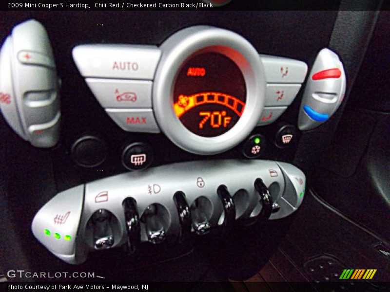 Chili Red / Checkered Carbon Black/Black 2009 Mini Cooper S Hardtop