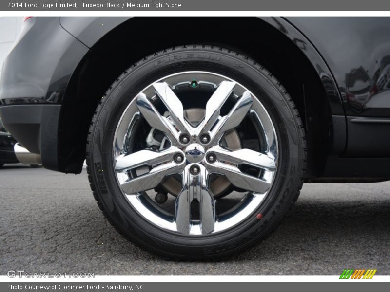 Tuxedo Black / Medium Light Stone 2014 Ford Edge Limited