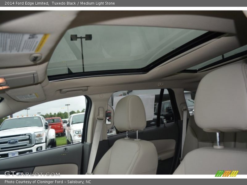Tuxedo Black / Medium Light Stone 2014 Ford Edge Limited