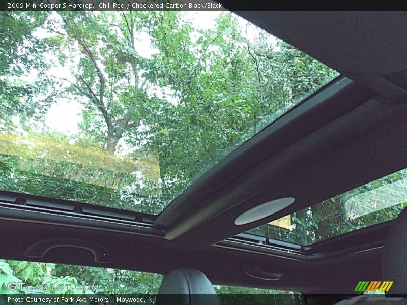 Chili Red / Checkered Carbon Black/Black 2009 Mini Cooper S Hardtop