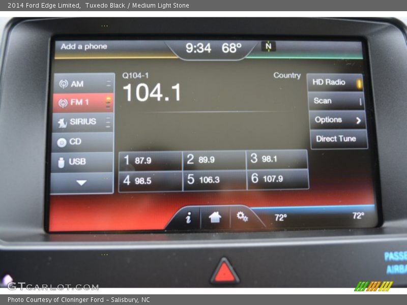 Tuxedo Black / Medium Light Stone 2014 Ford Edge Limited