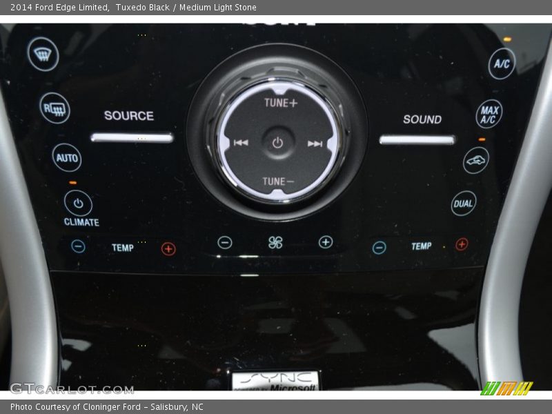 Tuxedo Black / Medium Light Stone 2014 Ford Edge Limited