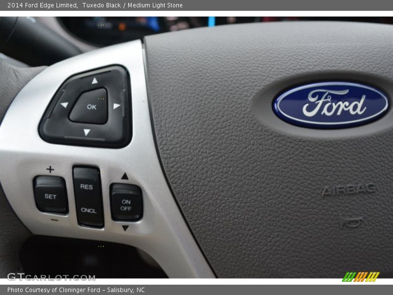 Tuxedo Black / Medium Light Stone 2014 Ford Edge Limited