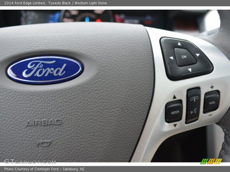 Tuxedo Black / Medium Light Stone 2014 Ford Edge Limited