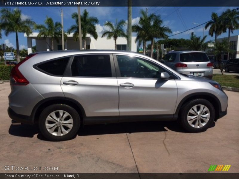 Alabaster Silver Metallic / Gray 2012 Honda CR-V EX
