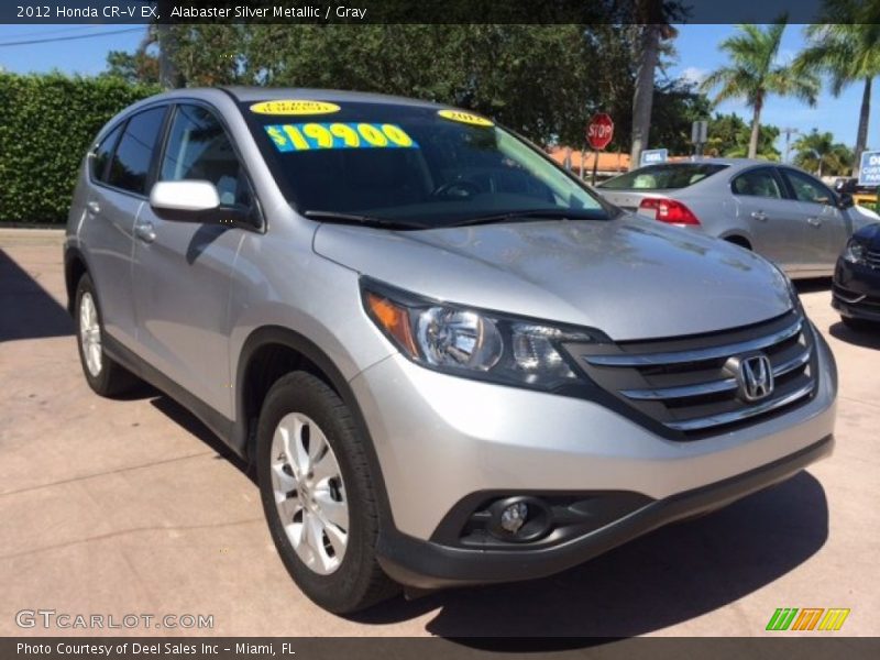 Alabaster Silver Metallic / Gray 2012 Honda CR-V EX