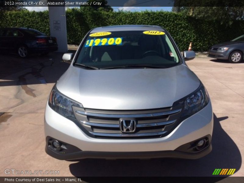 Alabaster Silver Metallic / Gray 2012 Honda CR-V EX