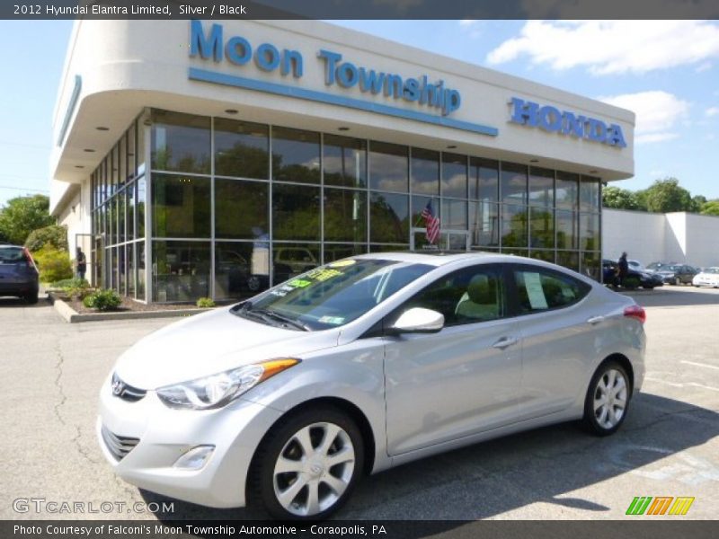 Silver / Black 2012 Hyundai Elantra Limited