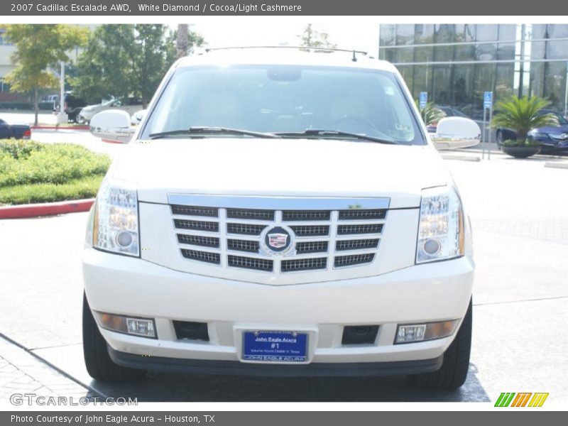 White Diamond / Cocoa/Light Cashmere 2007 Cadillac Escalade AWD
