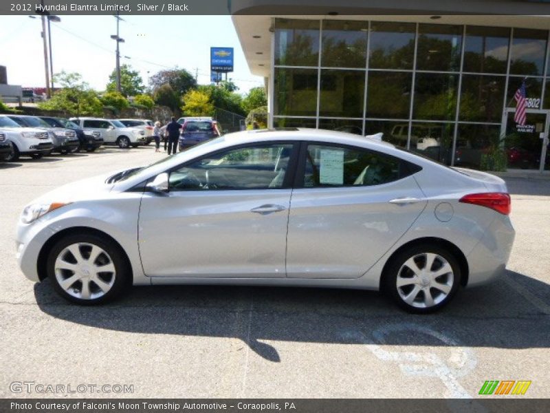 Silver / Black 2012 Hyundai Elantra Limited
