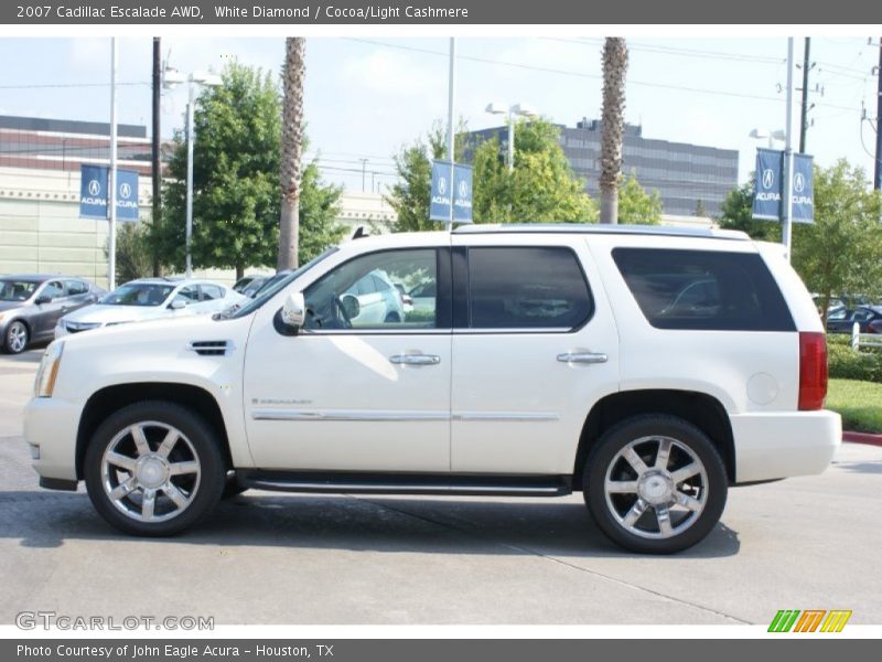 White Diamond / Cocoa/Light Cashmere 2007 Cadillac Escalade AWD