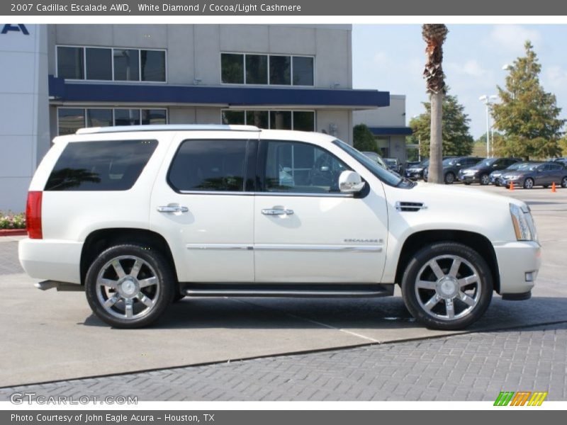 White Diamond / Cocoa/Light Cashmere 2007 Cadillac Escalade AWD