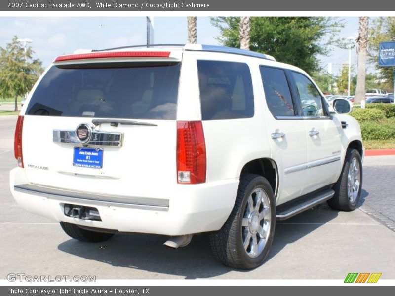 White Diamond / Cocoa/Light Cashmere 2007 Cadillac Escalade AWD