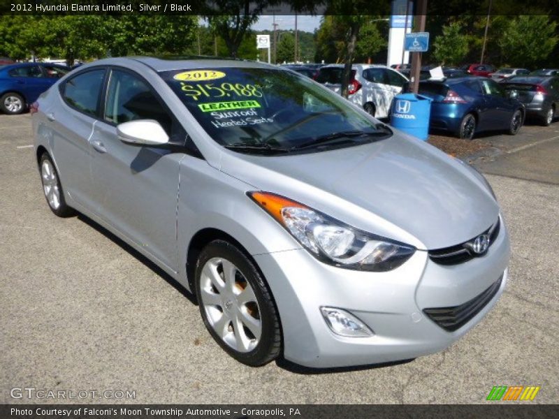 Silver / Black 2012 Hyundai Elantra Limited