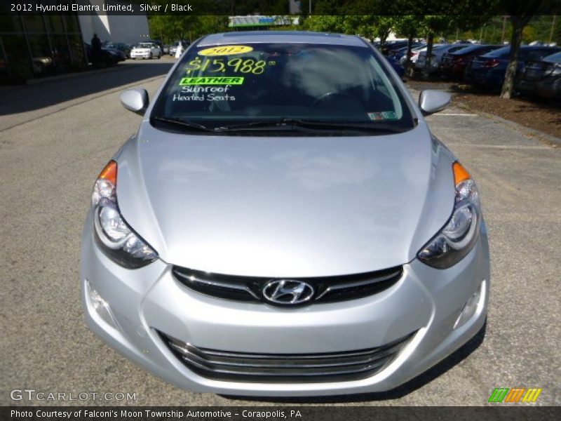 Silver / Black 2012 Hyundai Elantra Limited