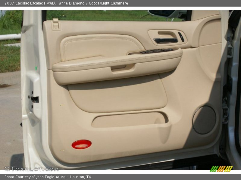 White Diamond / Cocoa/Light Cashmere 2007 Cadillac Escalade AWD