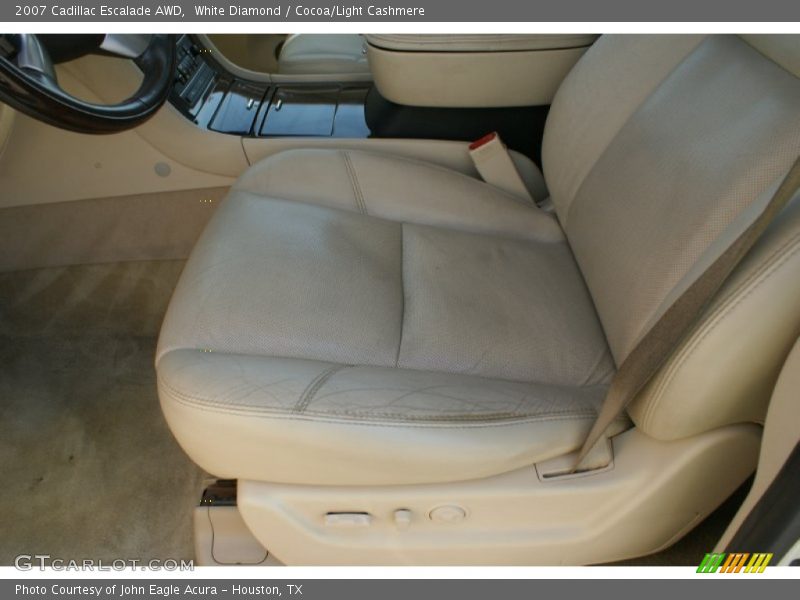 White Diamond / Cocoa/Light Cashmere 2007 Cadillac Escalade AWD