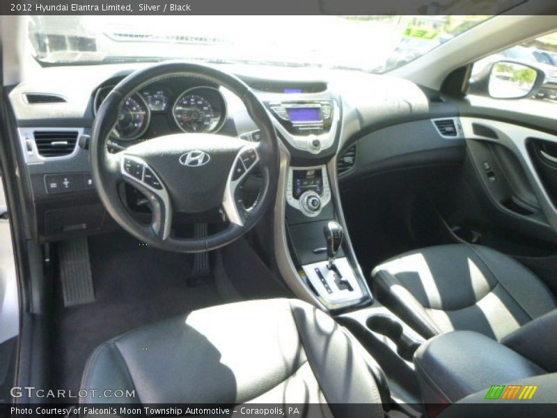 Silver / Black 2012 Hyundai Elantra Limited