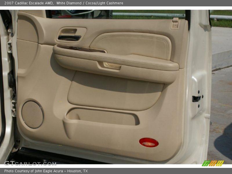 White Diamond / Cocoa/Light Cashmere 2007 Cadillac Escalade AWD