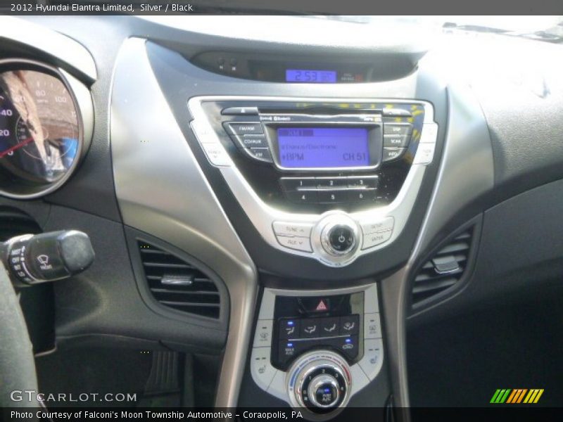 Silver / Black 2012 Hyundai Elantra Limited