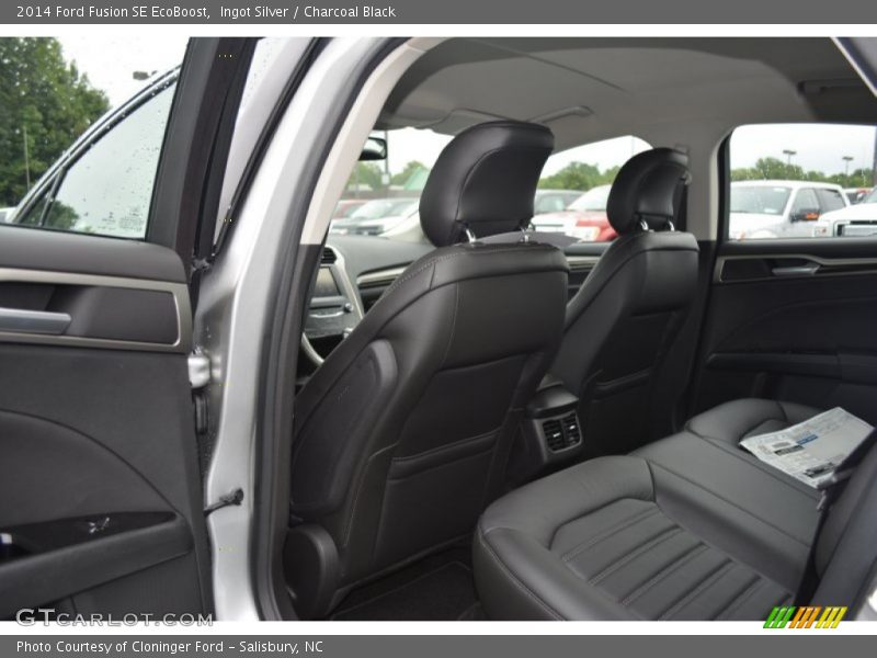 Ingot Silver / Charcoal Black 2014 Ford Fusion SE EcoBoost