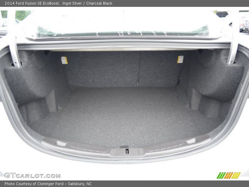 Ingot Silver / Charcoal Black 2014 Ford Fusion SE EcoBoost