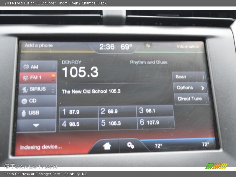 Ingot Silver / Charcoal Black 2014 Ford Fusion SE EcoBoost