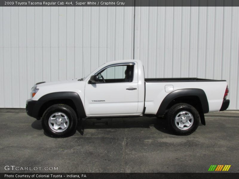 Super White / Graphite Gray 2009 Toyota Tacoma Regular Cab 4x4