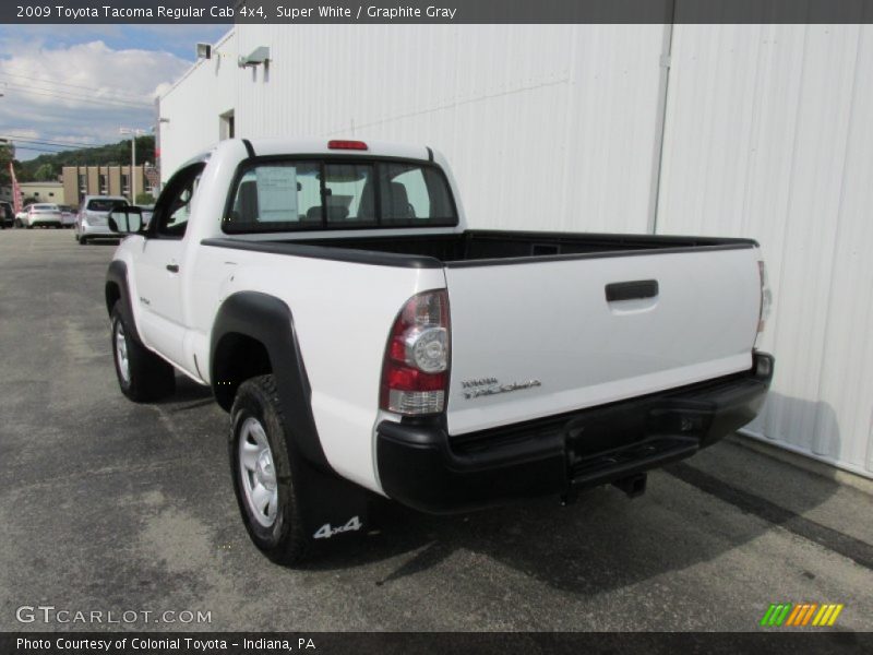 Super White / Graphite Gray 2009 Toyota Tacoma Regular Cab 4x4