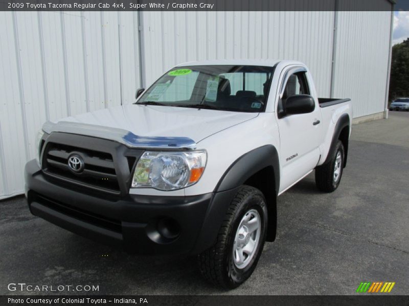 Super White / Graphite Gray 2009 Toyota Tacoma Regular Cab 4x4