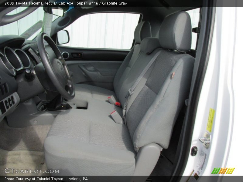 Super White / Graphite Gray 2009 Toyota Tacoma Regular Cab 4x4