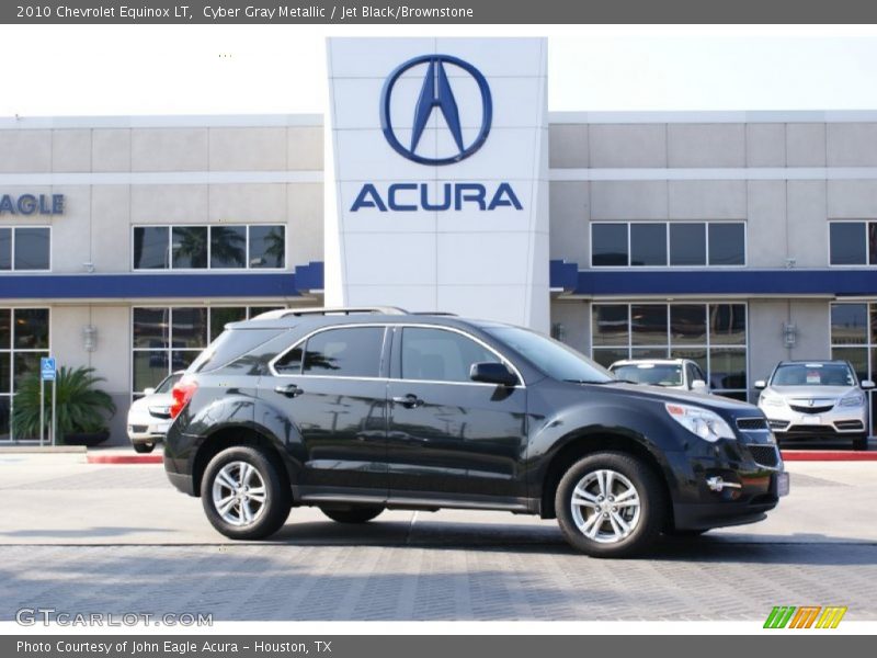 Cyber Gray Metallic / Jet Black/Brownstone 2010 Chevrolet Equinox LT