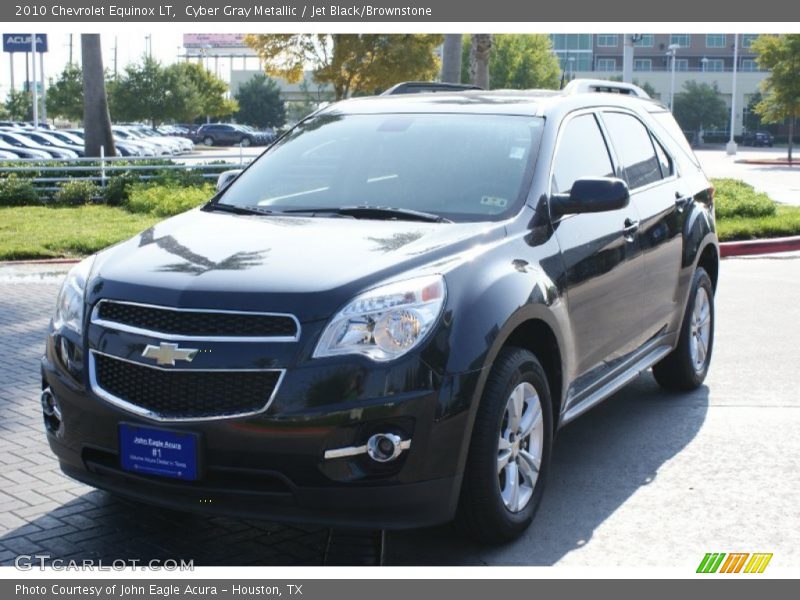 Cyber Gray Metallic / Jet Black/Brownstone 2010 Chevrolet Equinox LT