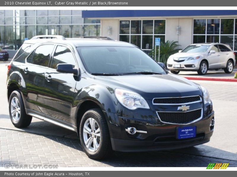 Cyber Gray Metallic / Jet Black/Brownstone 2010 Chevrolet Equinox LT