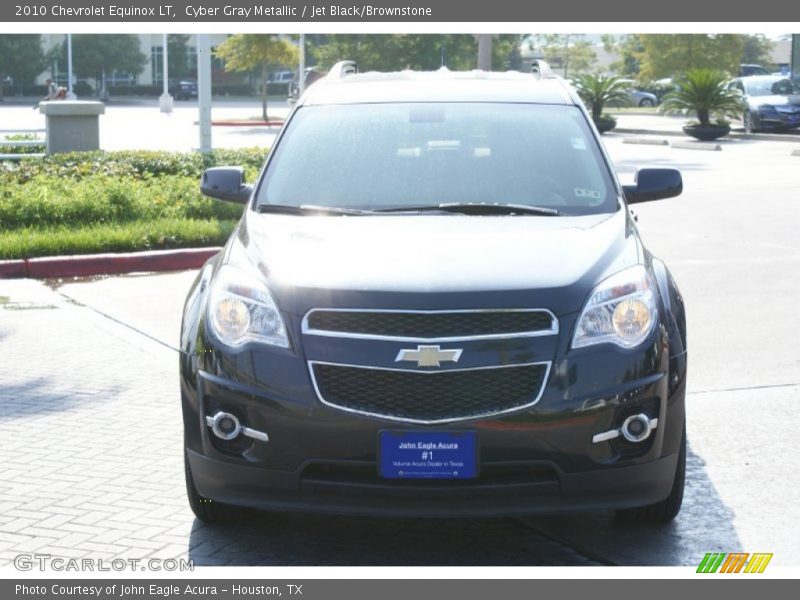 Cyber Gray Metallic / Jet Black/Brownstone 2010 Chevrolet Equinox LT