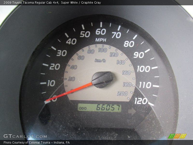 Super White / Graphite Gray 2009 Toyota Tacoma Regular Cab 4x4