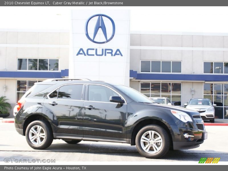 Cyber Gray Metallic / Jet Black/Brownstone 2010 Chevrolet Equinox LT