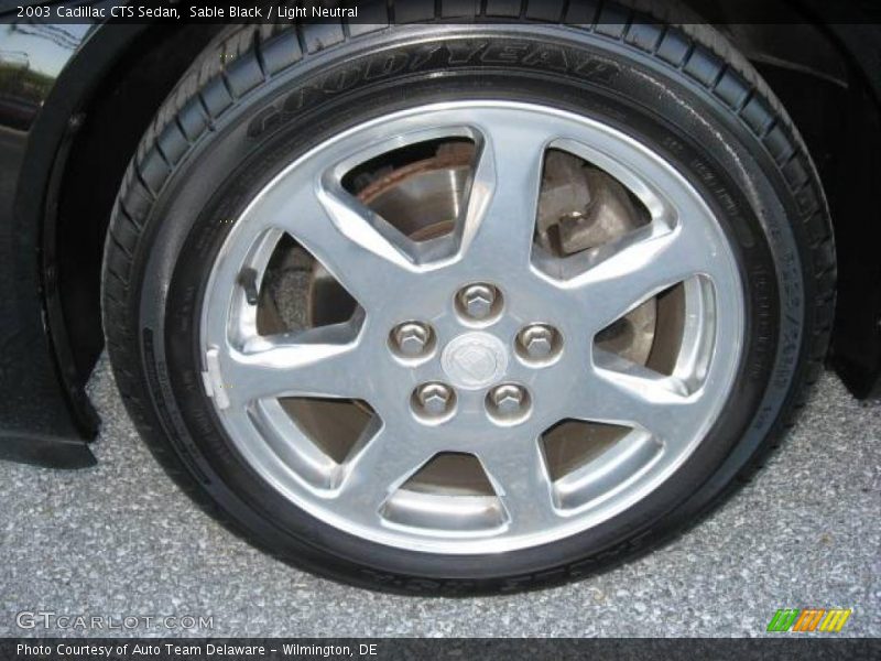 Sable Black / Light Neutral 2003 Cadillac CTS Sedan