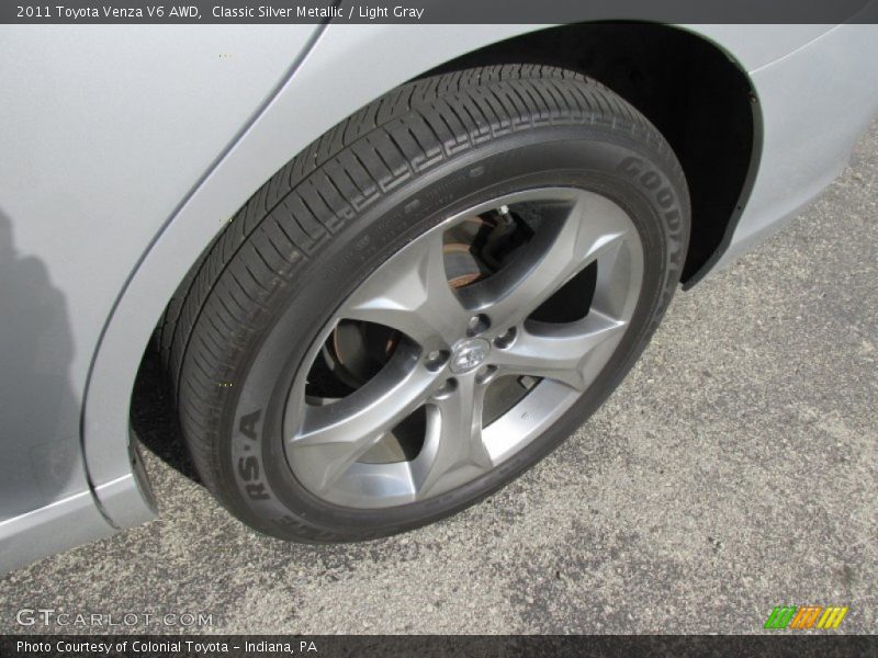 Classic Silver Metallic / Light Gray 2011 Toyota Venza V6 AWD