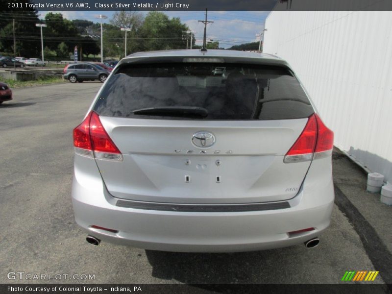 Classic Silver Metallic / Light Gray 2011 Toyota Venza V6 AWD