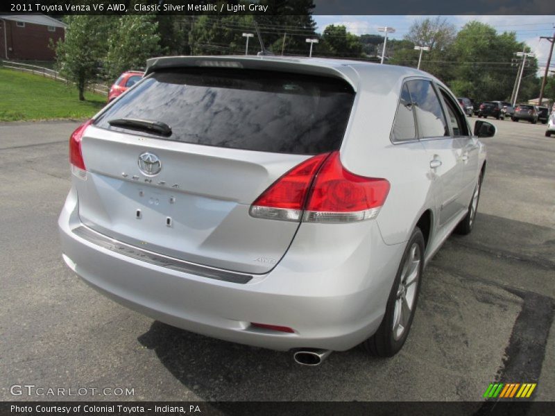 Classic Silver Metallic / Light Gray 2011 Toyota Venza V6 AWD