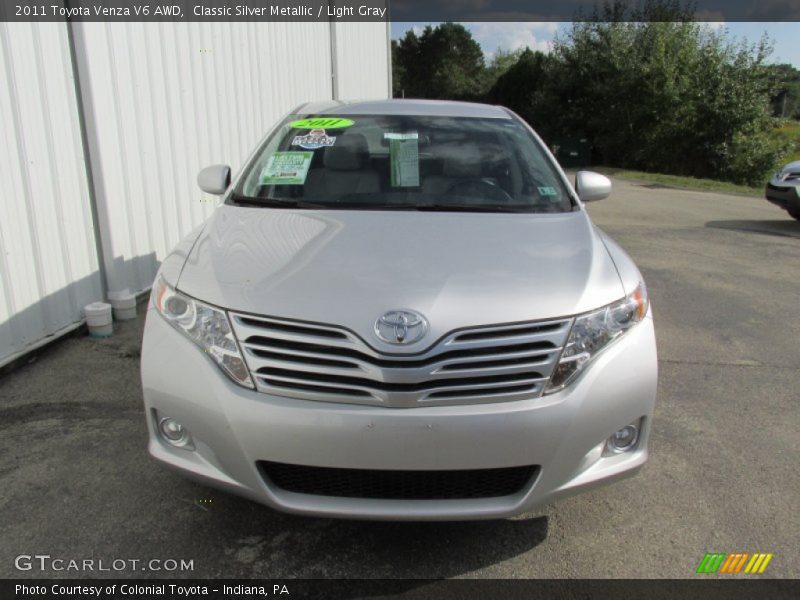 Classic Silver Metallic / Light Gray 2011 Toyota Venza V6 AWD