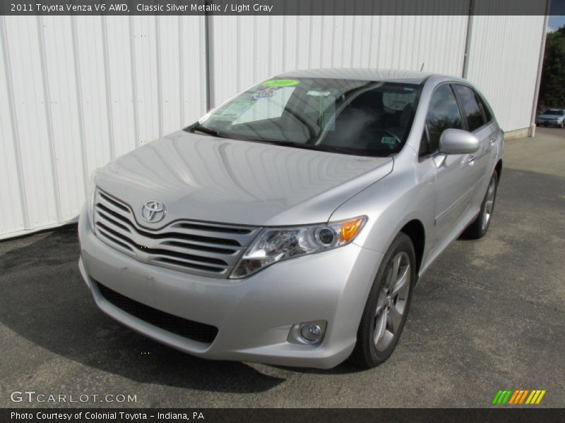 Classic Silver Metallic / Light Gray 2011 Toyota Venza V6 AWD